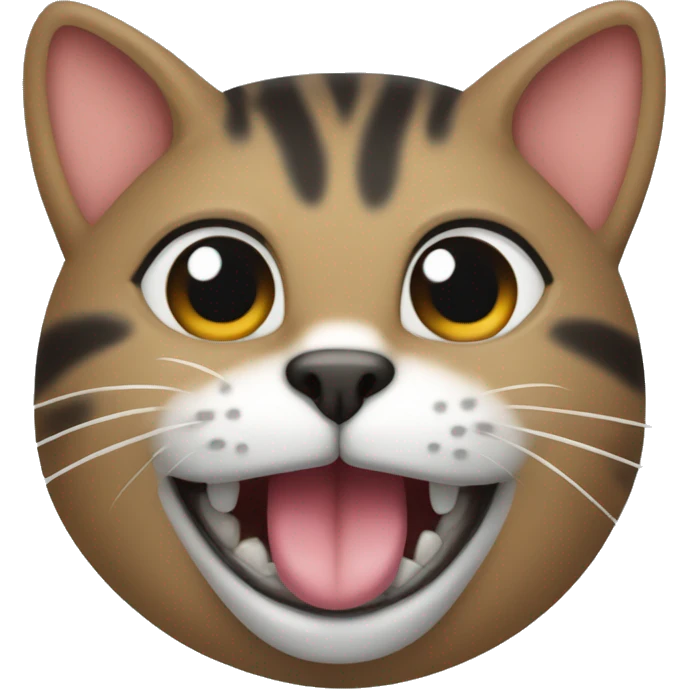 gato con la lengua afuera  emoji
