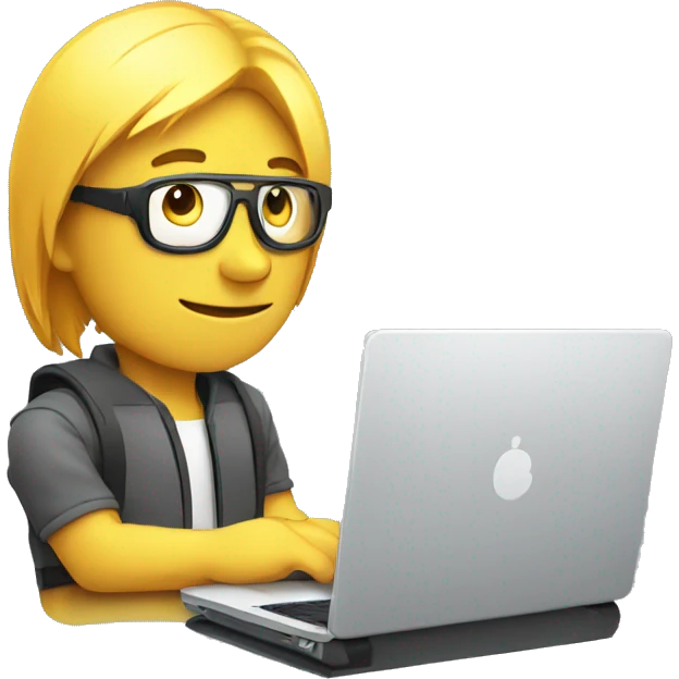 cybersportsman with laptop emoji