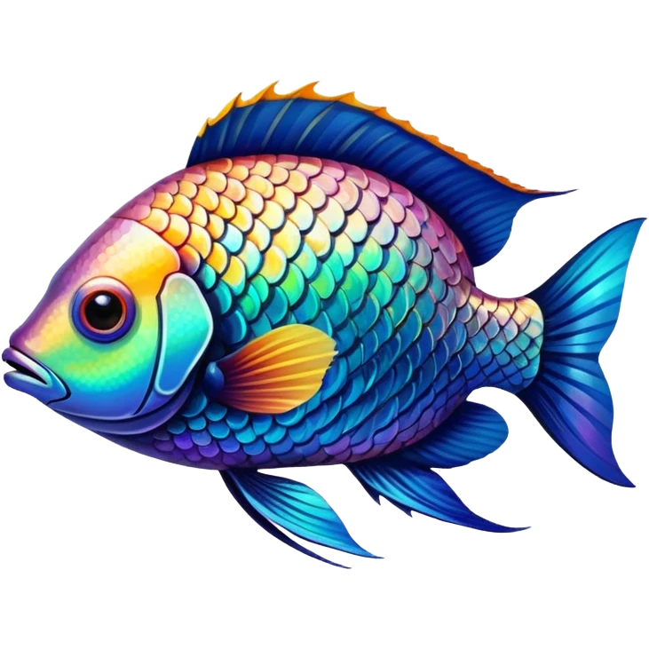 colorful tropical fish emoji