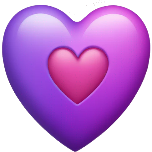 Pink and purple hearts emoji