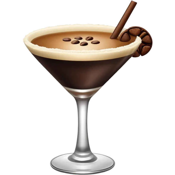Emoji de una cóctel de esspreso martini emoji