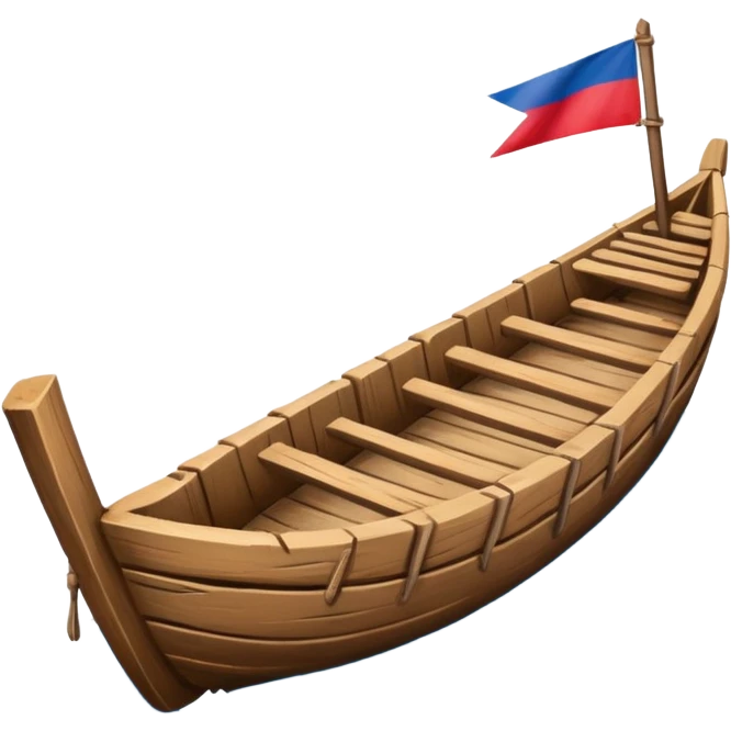 philippine local island boat with two logs on the side emoji