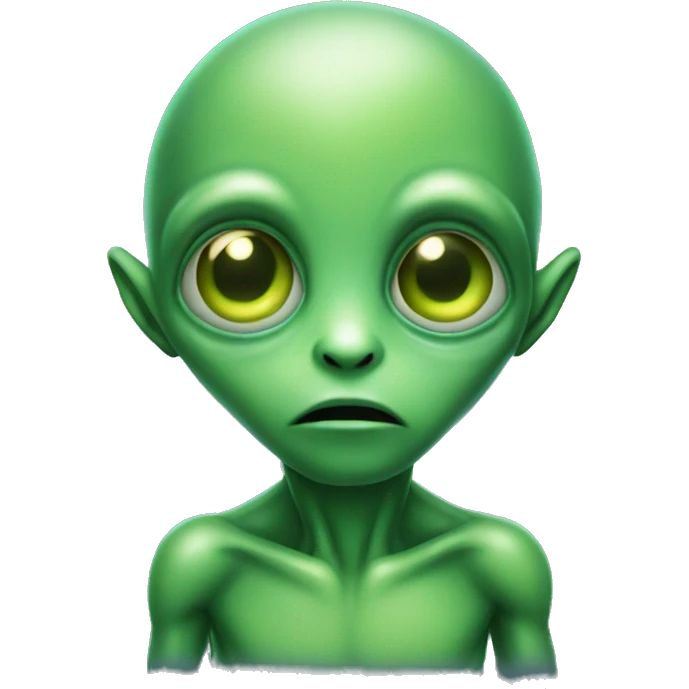 Green alien emoji