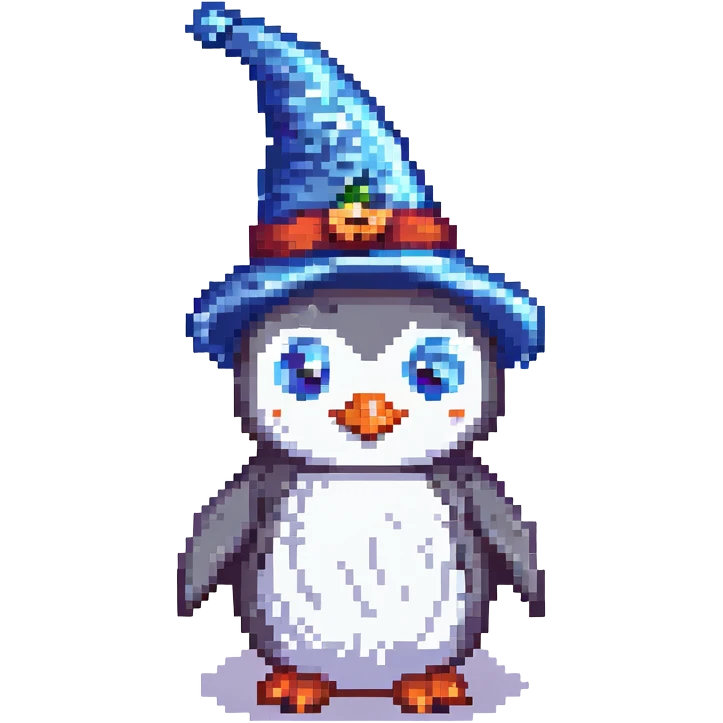 penguin wizard emoji