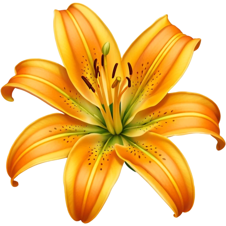 yellow orange lily flower emoji