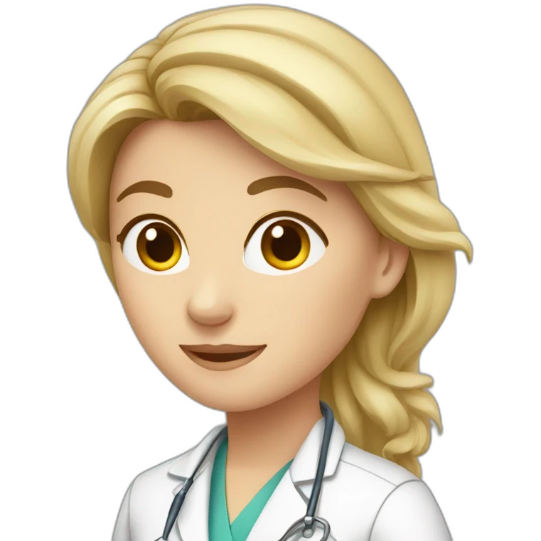 female-caucasian-veterinarian emoji