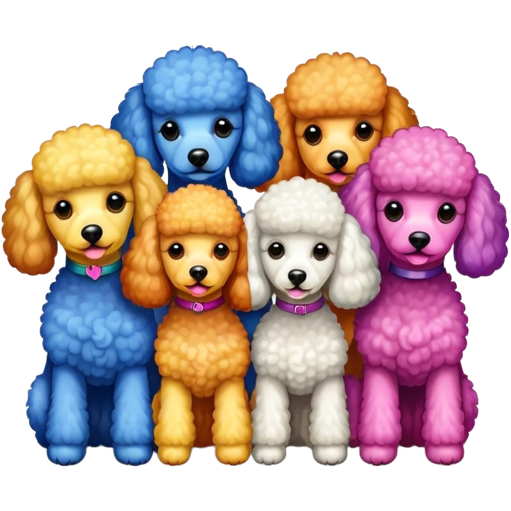 Dog multi-poodle emoji