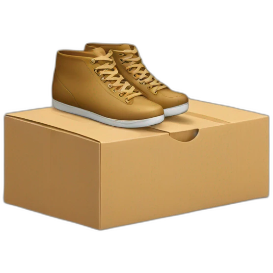 Shoe box emoji