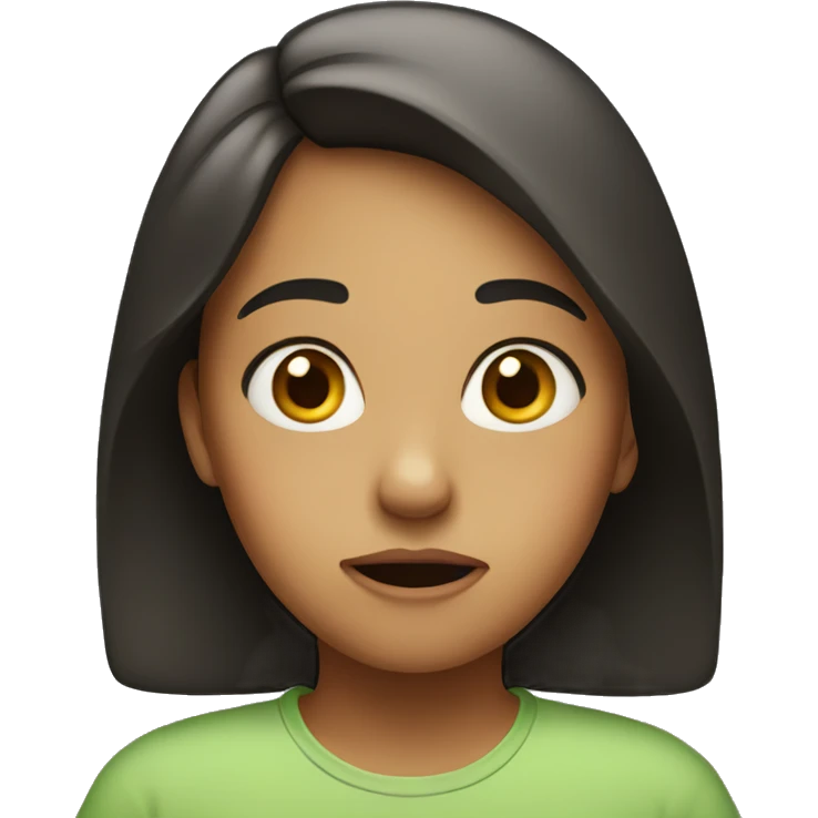 girl looking confused  emoji