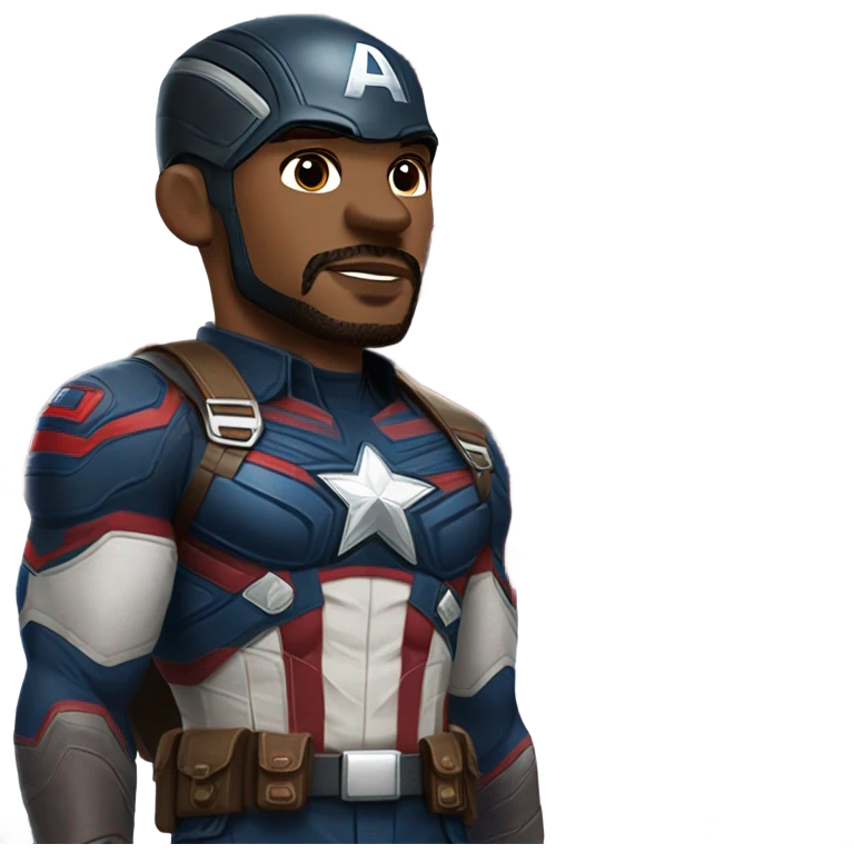 Anthony Mackie Captain America emoji