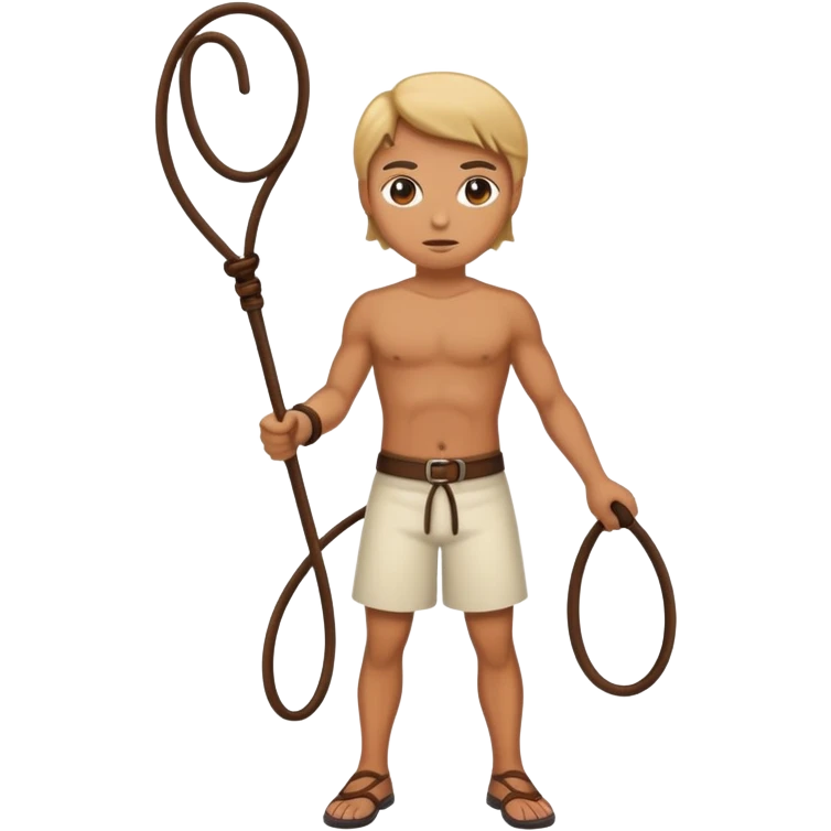 A person whipping a whip emoji