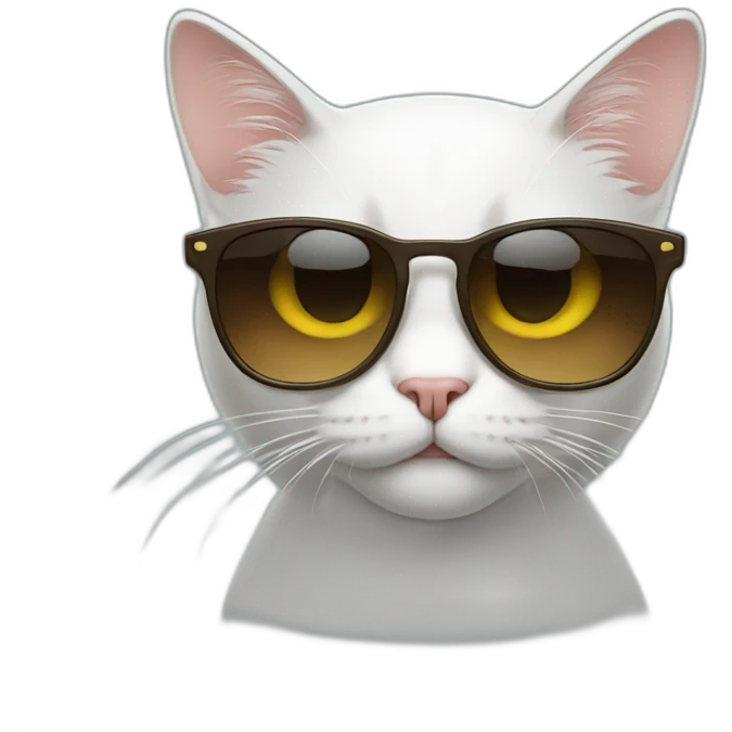 Cat with sunglasses emoji
