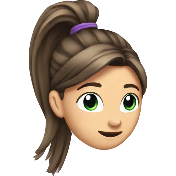 Pony tail emoji