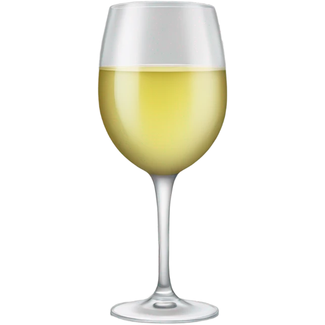 glass of white wine emoji