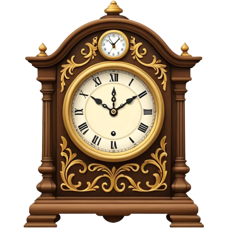 mantel clock emoji