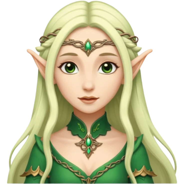 female elf elegant fantasy emoji
