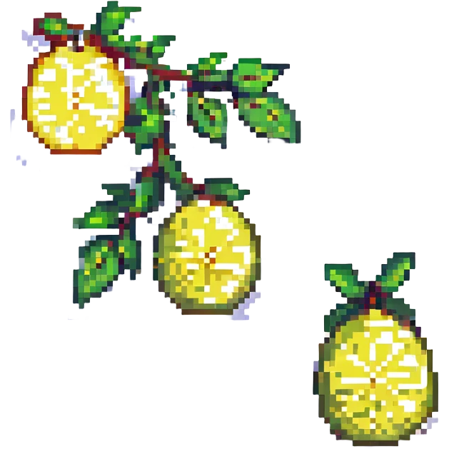 lemon, simple, bright yellow emoji