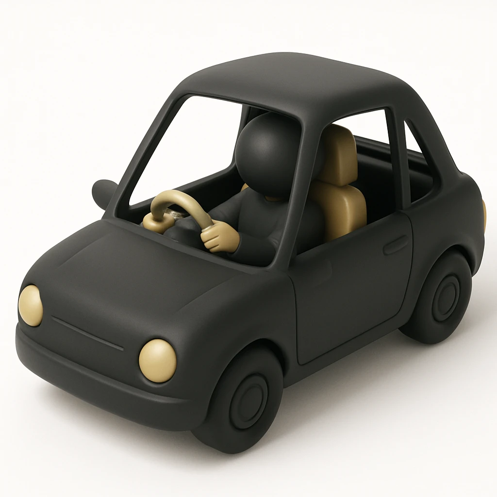 person driving a car emoji