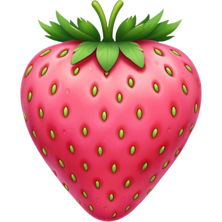 Pink strawberry emoji