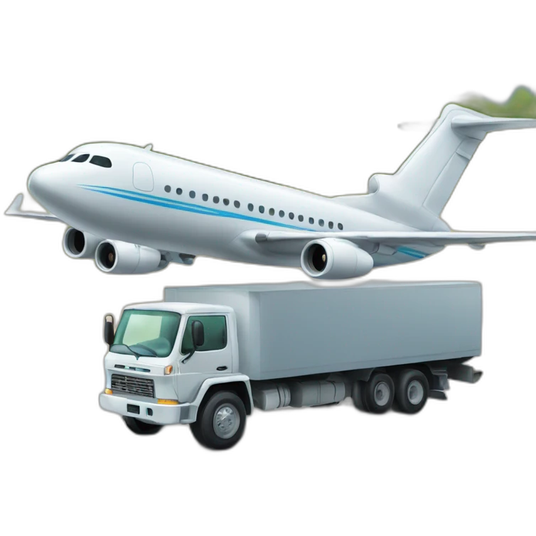 Avion sur camion emoji