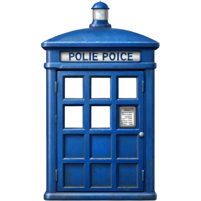 Blue police public call box emoji