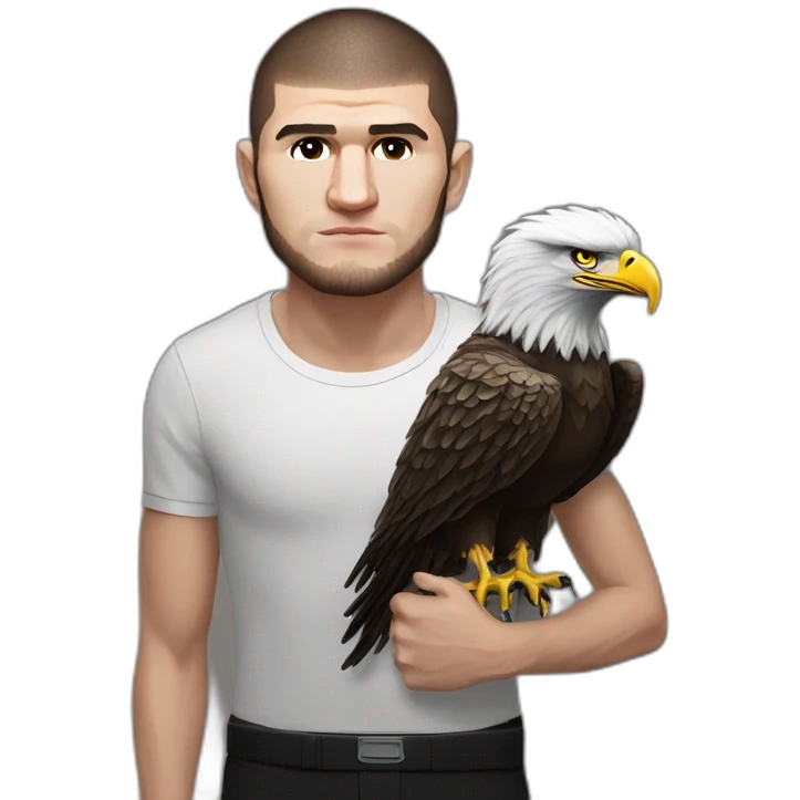 Khabib nurmagomedov with eagle emoji