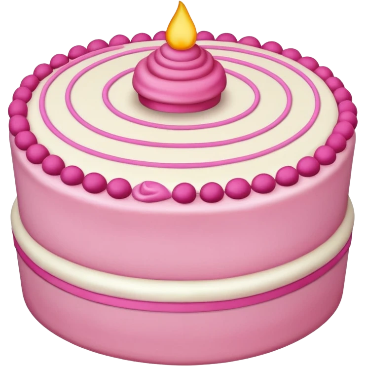 pink cake emoji