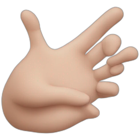 Hand heart emoji