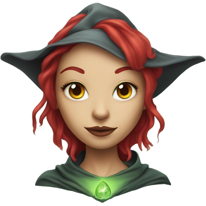 [politically incorrect, (
	{ female, alien, witch, color: light green, hair:red, eyes:cat} ]

	 emoji