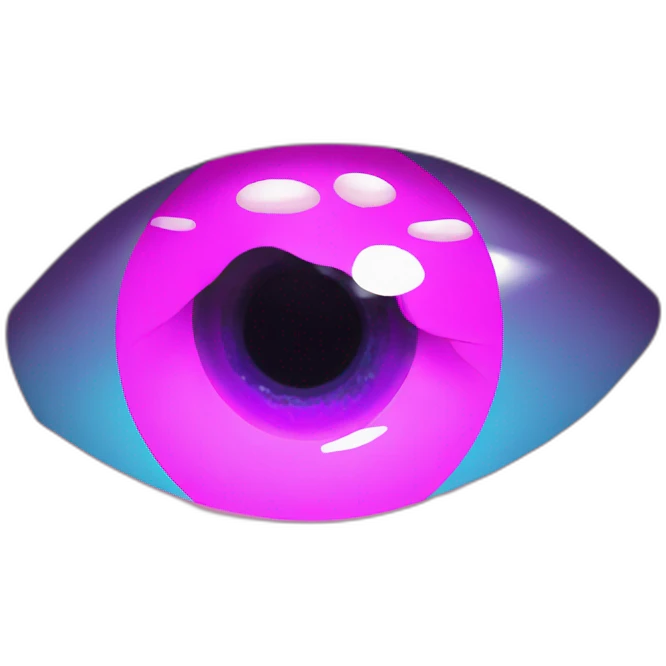 Vaporwave scar through eye emoji