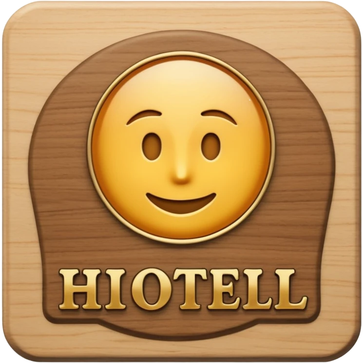 hotel room sign emoji