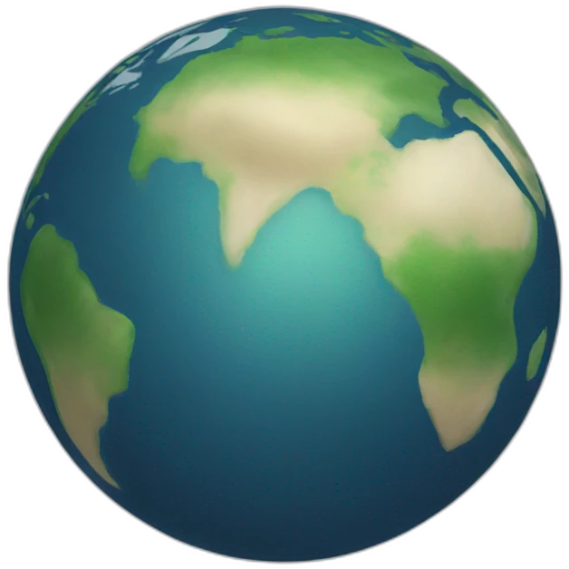 earth with mappin emoji