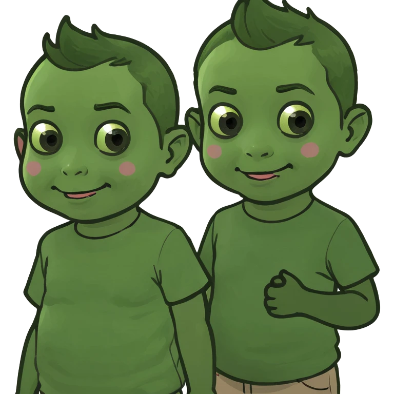 Toddlers on train emoji