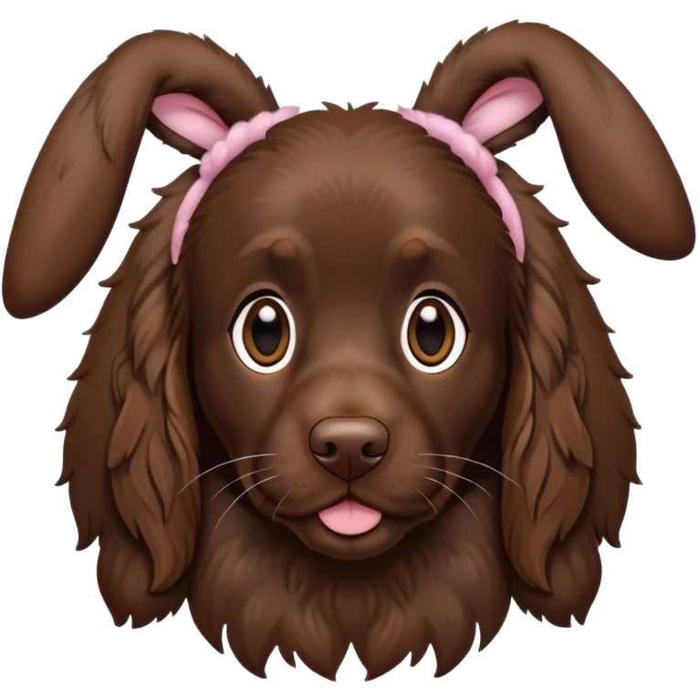 Boykin Spaniel with Bunny ears emoji