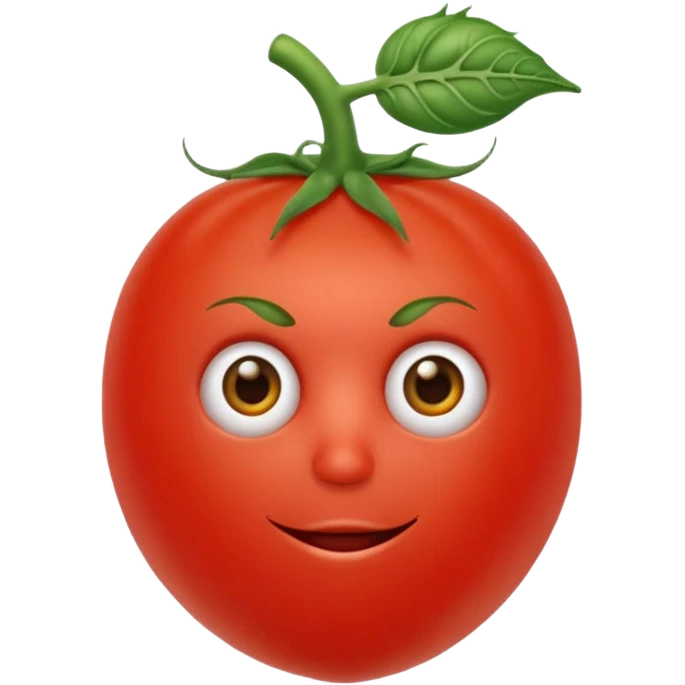 Eine Tomate mit Gesicht welche Arme hat und Beine  emoji