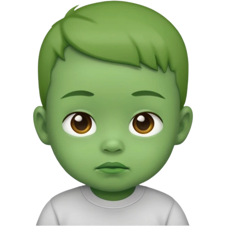 green baby with shirt emoji