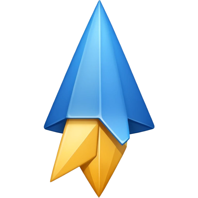 Point blue emoji