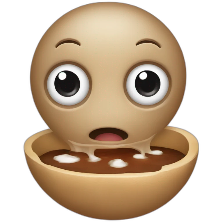 Un caca qui mange du caca emoji