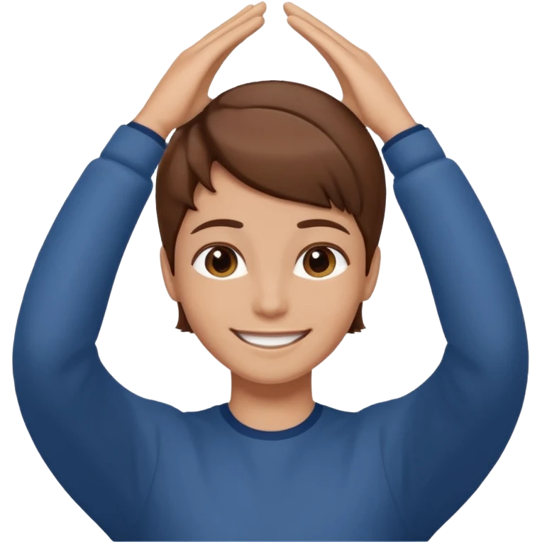 😝 avec main derrière la tête  emoji