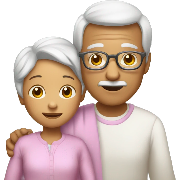  grandparents and grandchild emoji