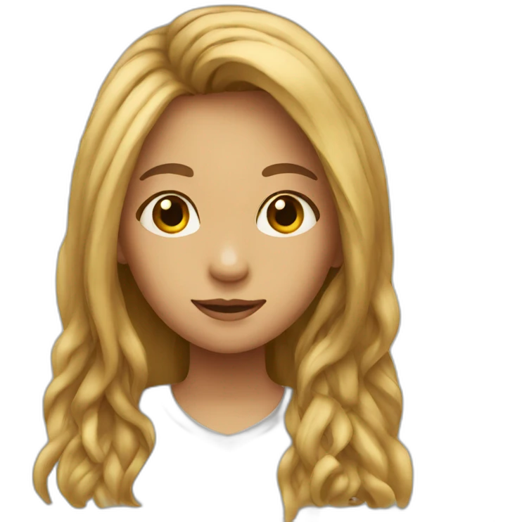 a girl with long hair emoji