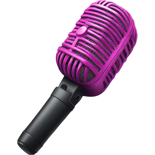 pink microphone emoji