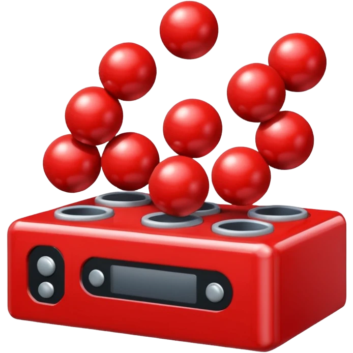 red gacha machine balls emoji