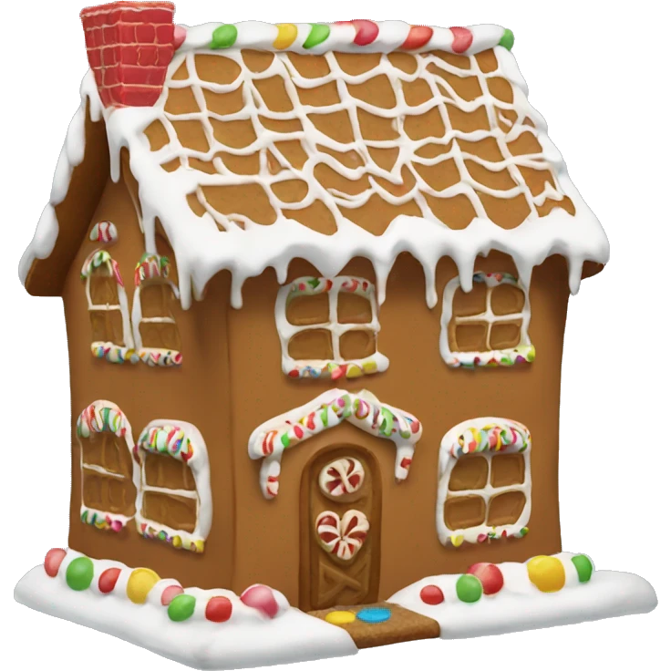gingerbread house emoji