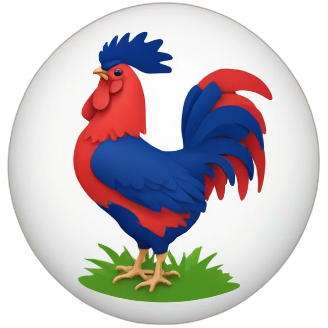 Logo Coq de l’équipe de France de rugby emoji