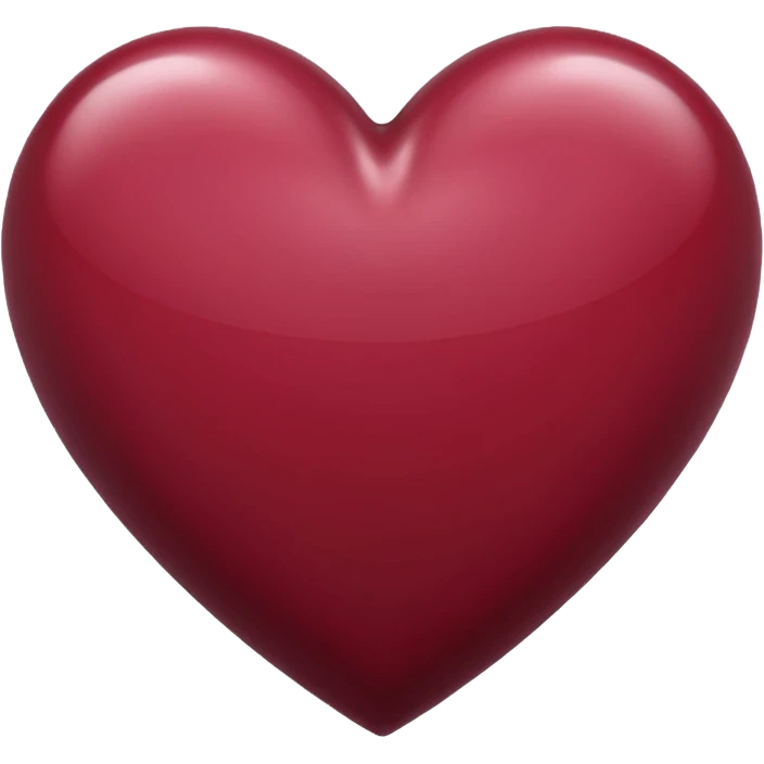 Maroon heart emoje emoji