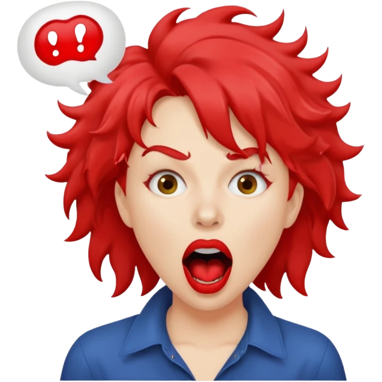 someone screaming charlie charlie kirky in a text bubble emoji