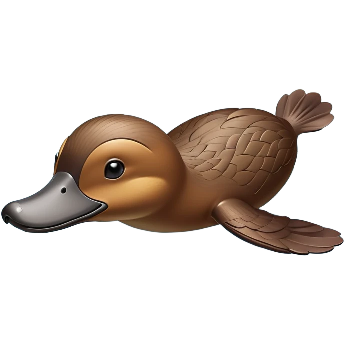 cinematic-platypus-realistic-full-body-floating-emoji,-streamlined-brown-body-gliding-through-calm-river-waters,-wide-duckbill-tipped-up-curiously,-webbed-paws-paddling-gently,-dense-water-resistant-fur-slick-and-shimmering,-flat-tail-rippling-the-water’s-surface,-simplified-yet-realistic-focused-features,-highly-detailed,-glowing-with-an-earthy-wet-radiance emoji
