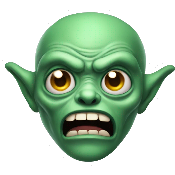 Mad alien  emoji