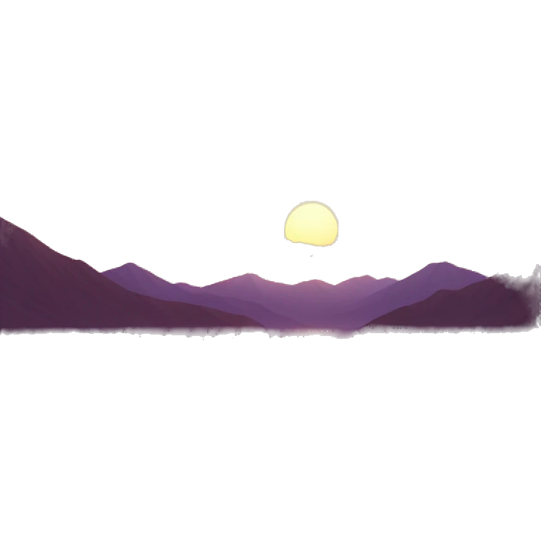 Pretty sunset emoji